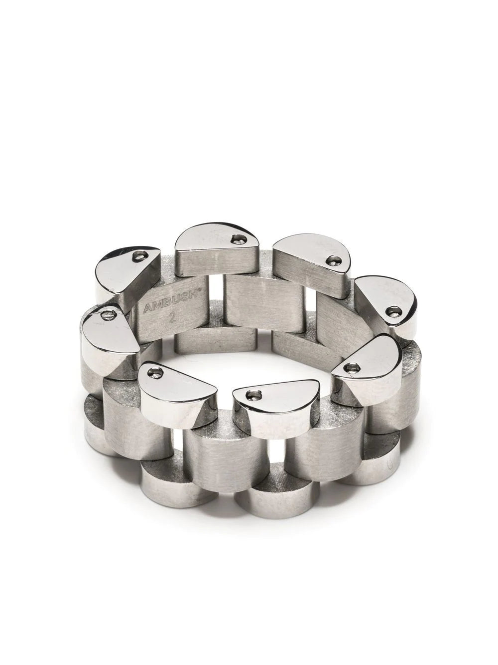 AMBUSH Rollie Chain Ring Silver – MAISONDEFASHION.COM