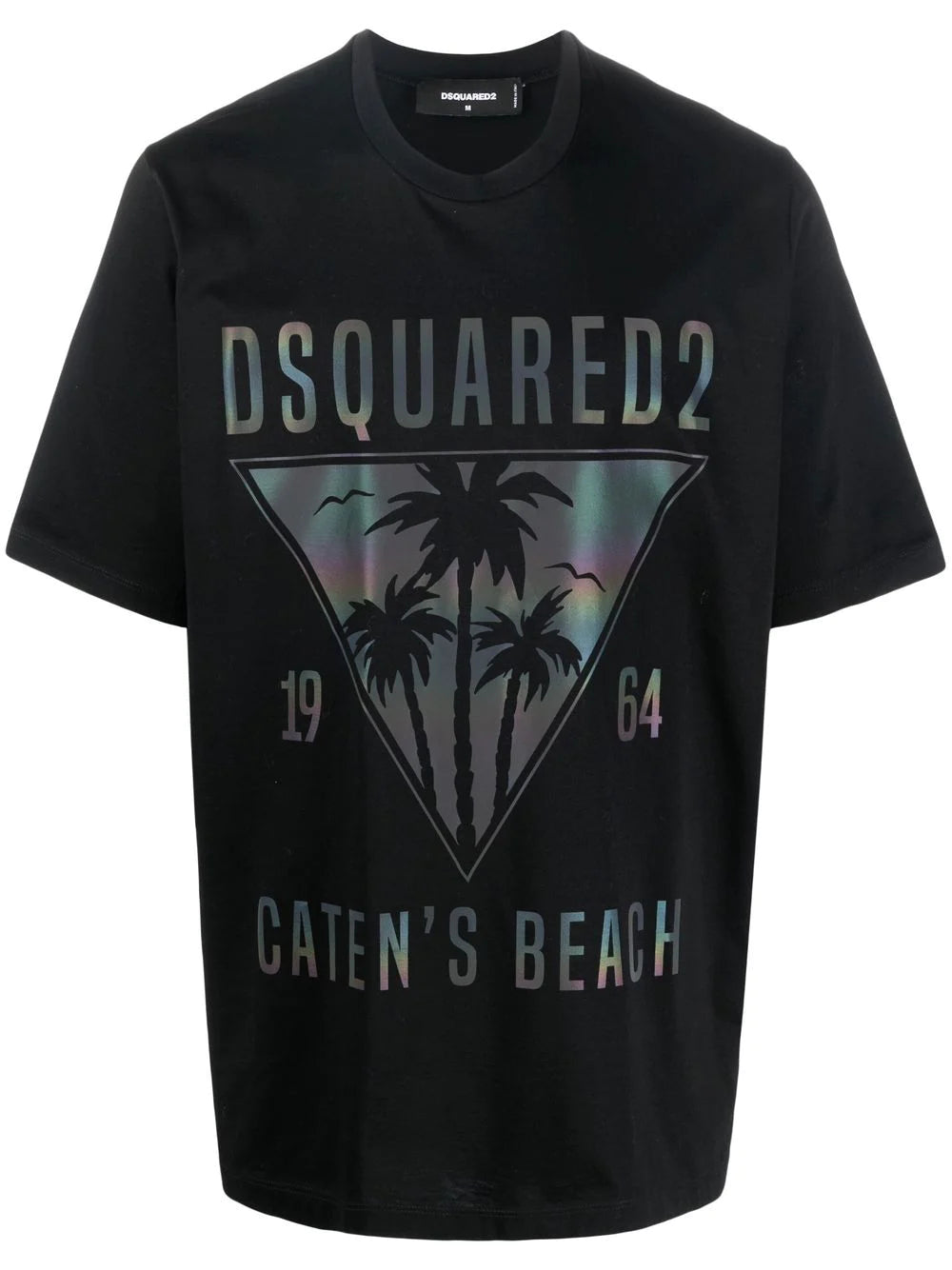 Tシャツ・カットソー D SQUARED2 T-SHIRT D2 CATENS BEACH Dsquared2 Dsquared Men T-shirt D2 Caten's Beach In White