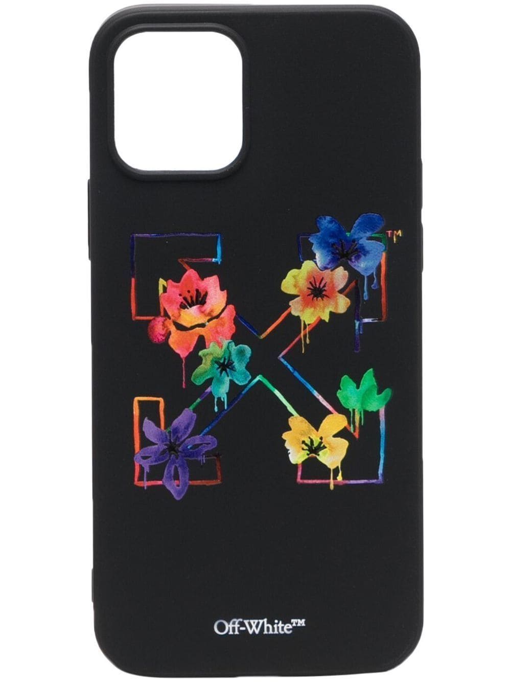OFF-WHITE | BLACK FLORAL ARROW iPHONE 12 CASE アイホンケース OFF-WHITE | BLACK FLORAL ARROW iPHONE 12 CASE アイホンケース