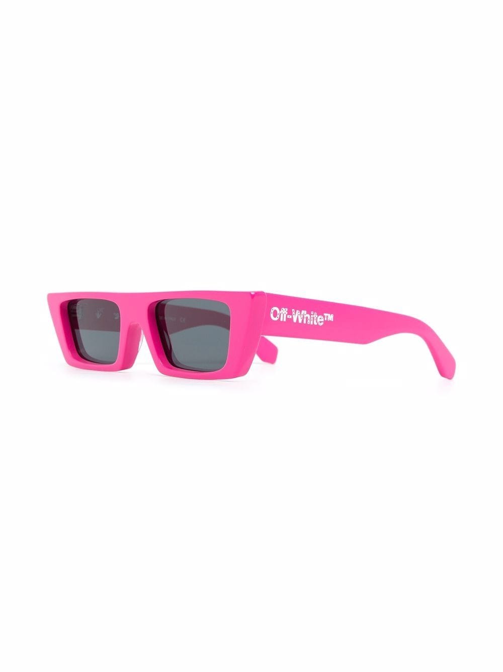 Off-White Hot Pink Rectangular Logo Sunglasses Off-White Eyewear Arrows rectangle-frame Sunglasses | Pink  main image 3