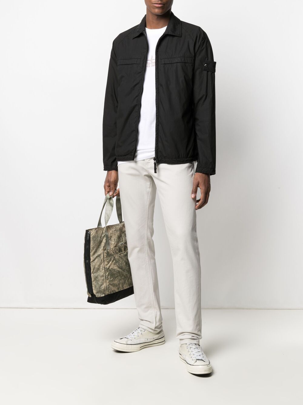 STONE ISLAND Ghost Reversible Overshirt Black – MAISONDEFASHION.COM