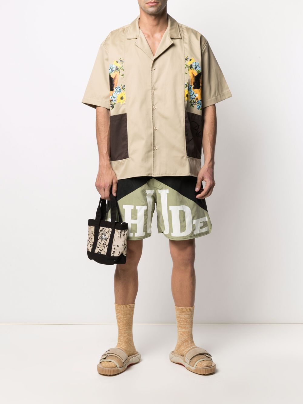 RHUDE Cigar Shirt Beige - MAISONDEFASHION.COM