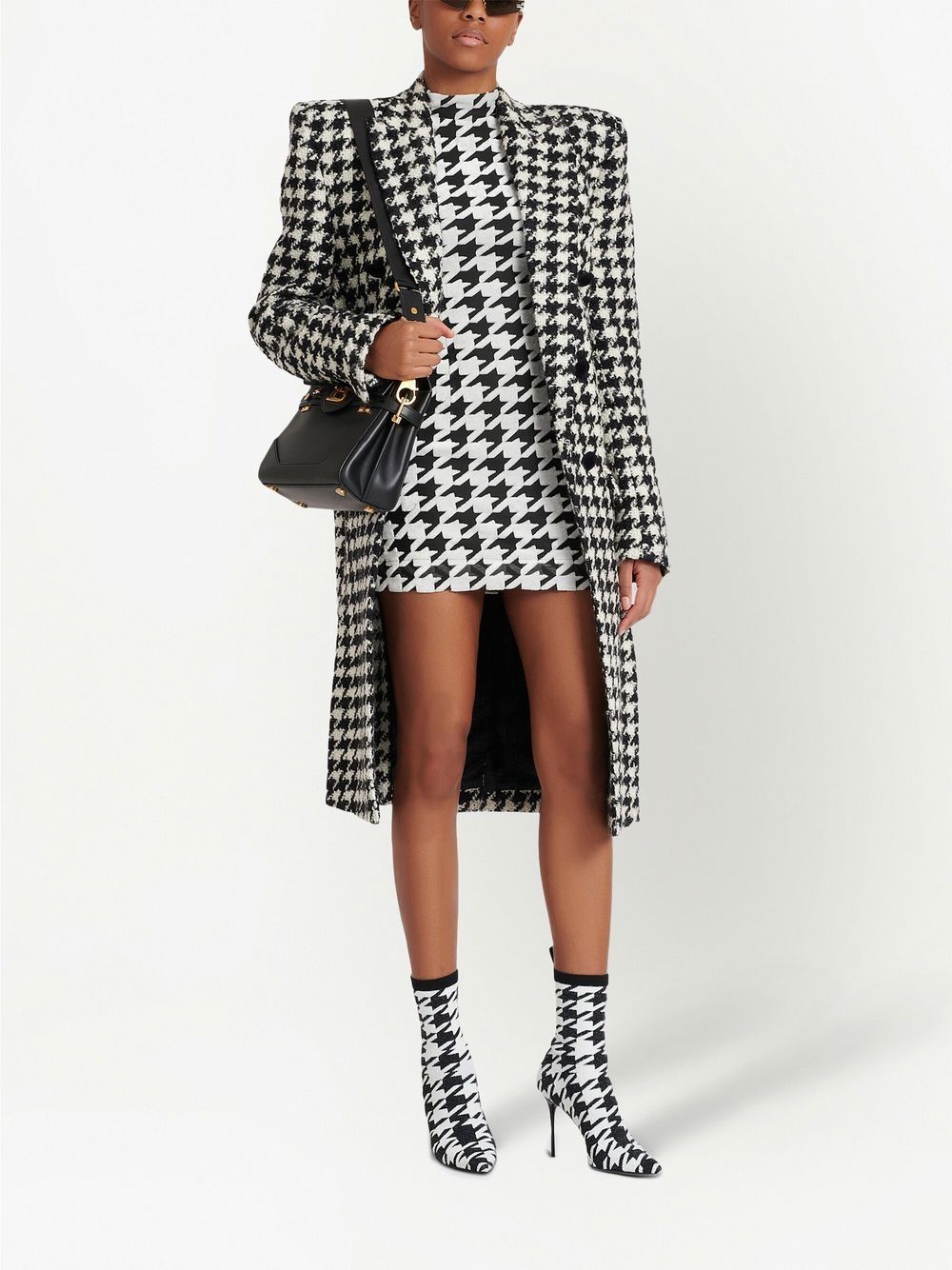 BALMAIN WOMEN Houndstooth Short Dress – MAISONDEFASHION.COM