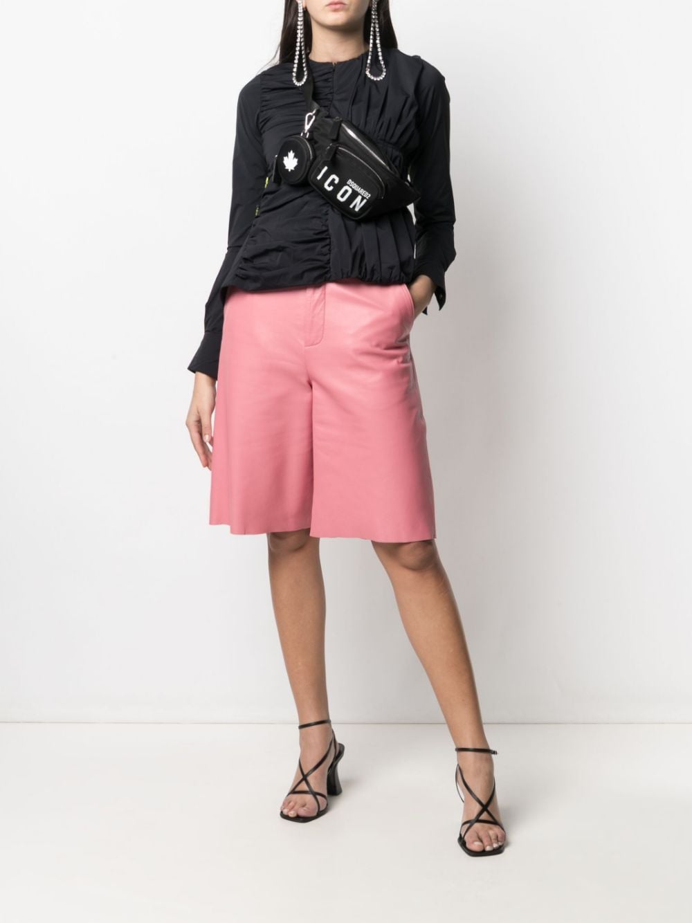 DSQUARED2 WOMEN Icon coin purse belt bag Black –