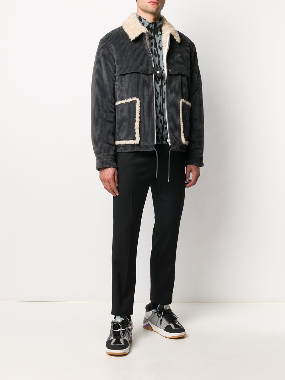 KENZO Corduroy Shirt Jacket Grey – MAISONDEFASHION.COM