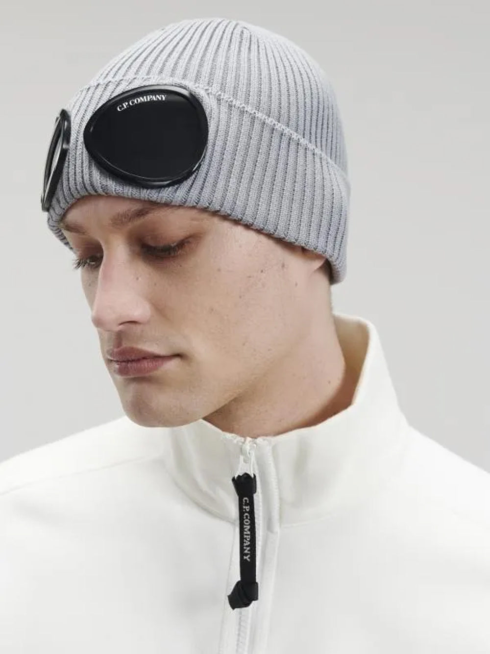 goggle beanie CP COMPANY Goggle Beanie Grau – MAISONDEFASHION.COM
