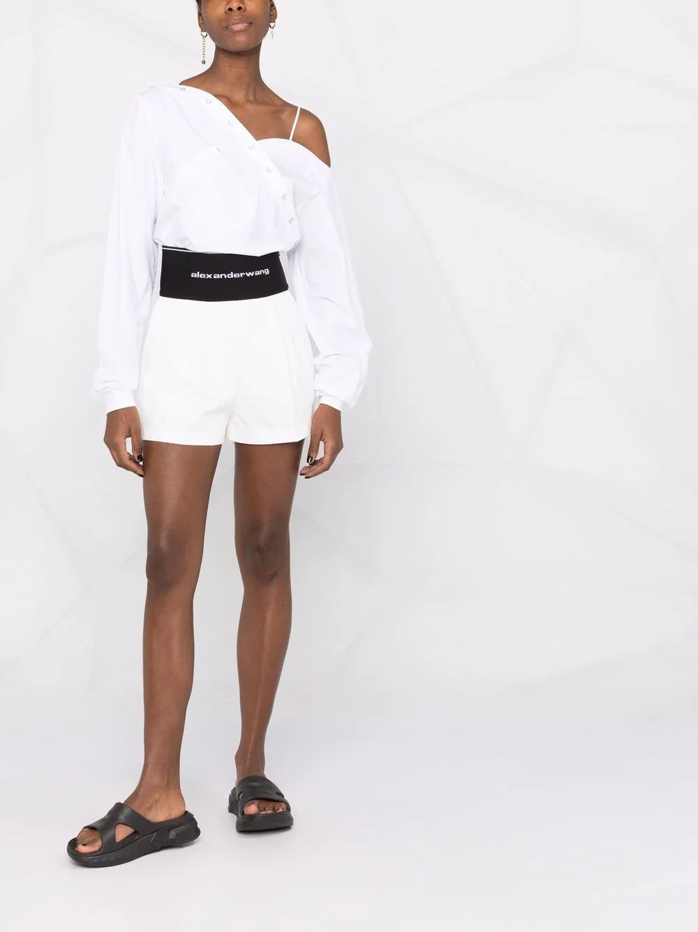 ALEXANDER WANG WOMEN Safari Shorts White – MAISONDEFASHION.COM