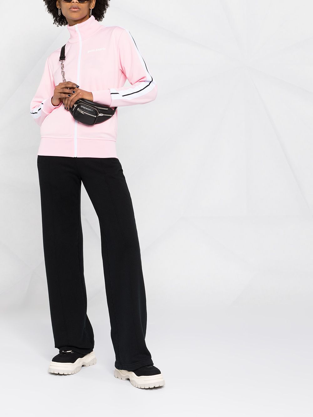 PALM ANGELS WOMEN Chest Logo Track Jacket Pink - MAISONDEFASHION.COM