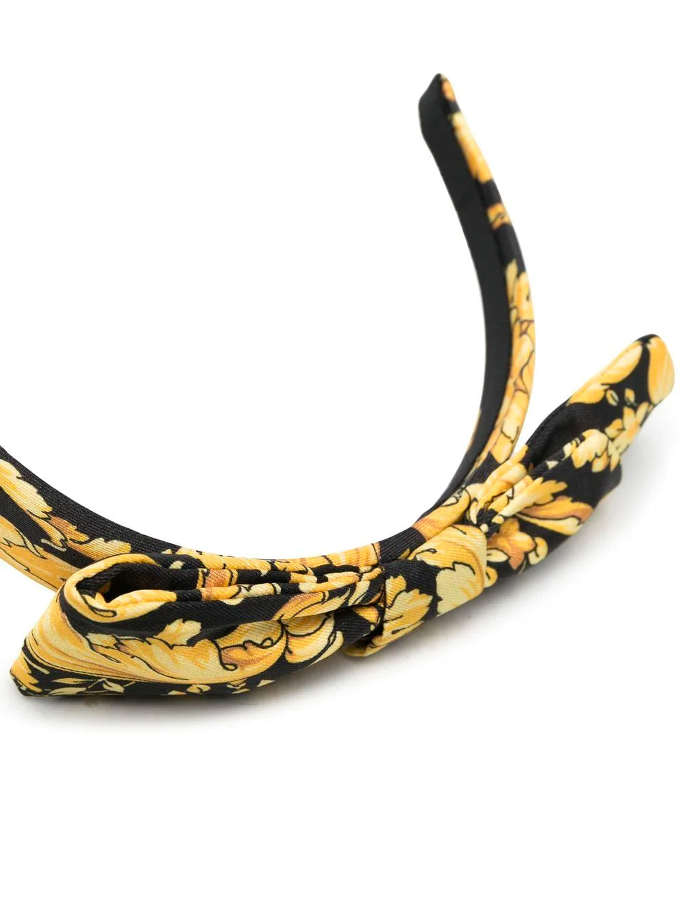 VERSACE KIDS Baroque Print Headband Black – MAISONDEFASHION.COM display picture 1