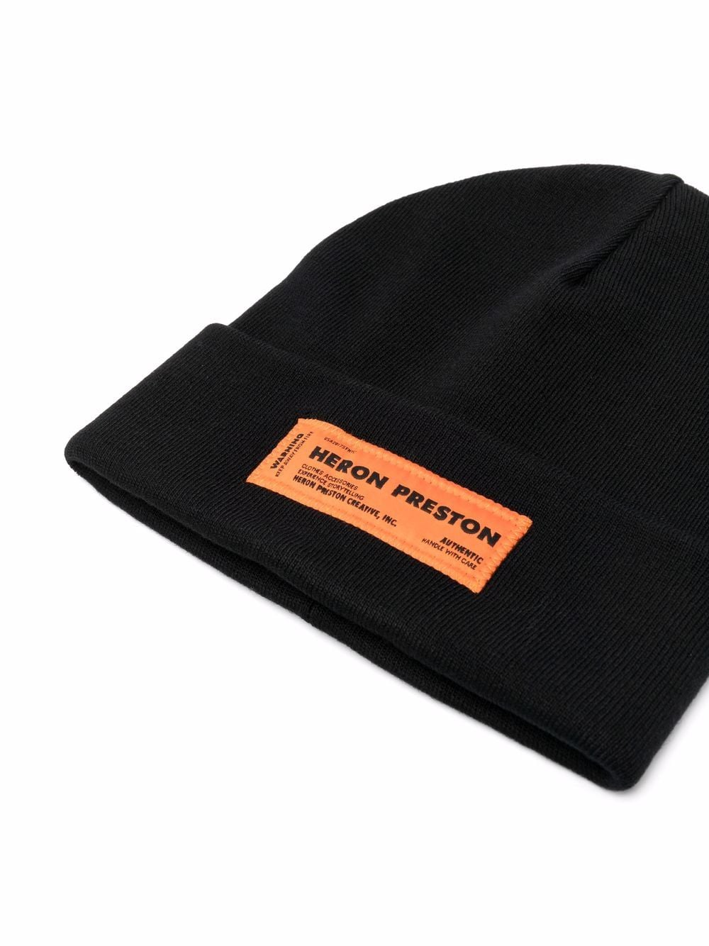 HERON PRESTON Logo Beanie Black – MAISONDEFASHION.COM