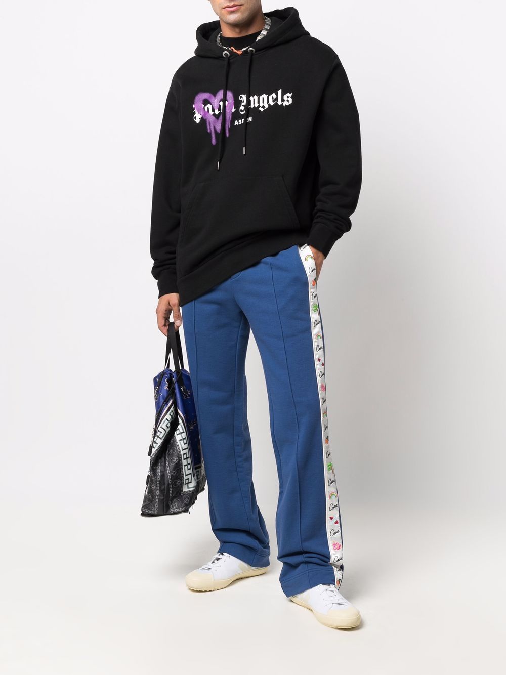 PALM ANGELS Aspen Heart Sprayed Hoodie Black – MAISONDEFASHION.COM