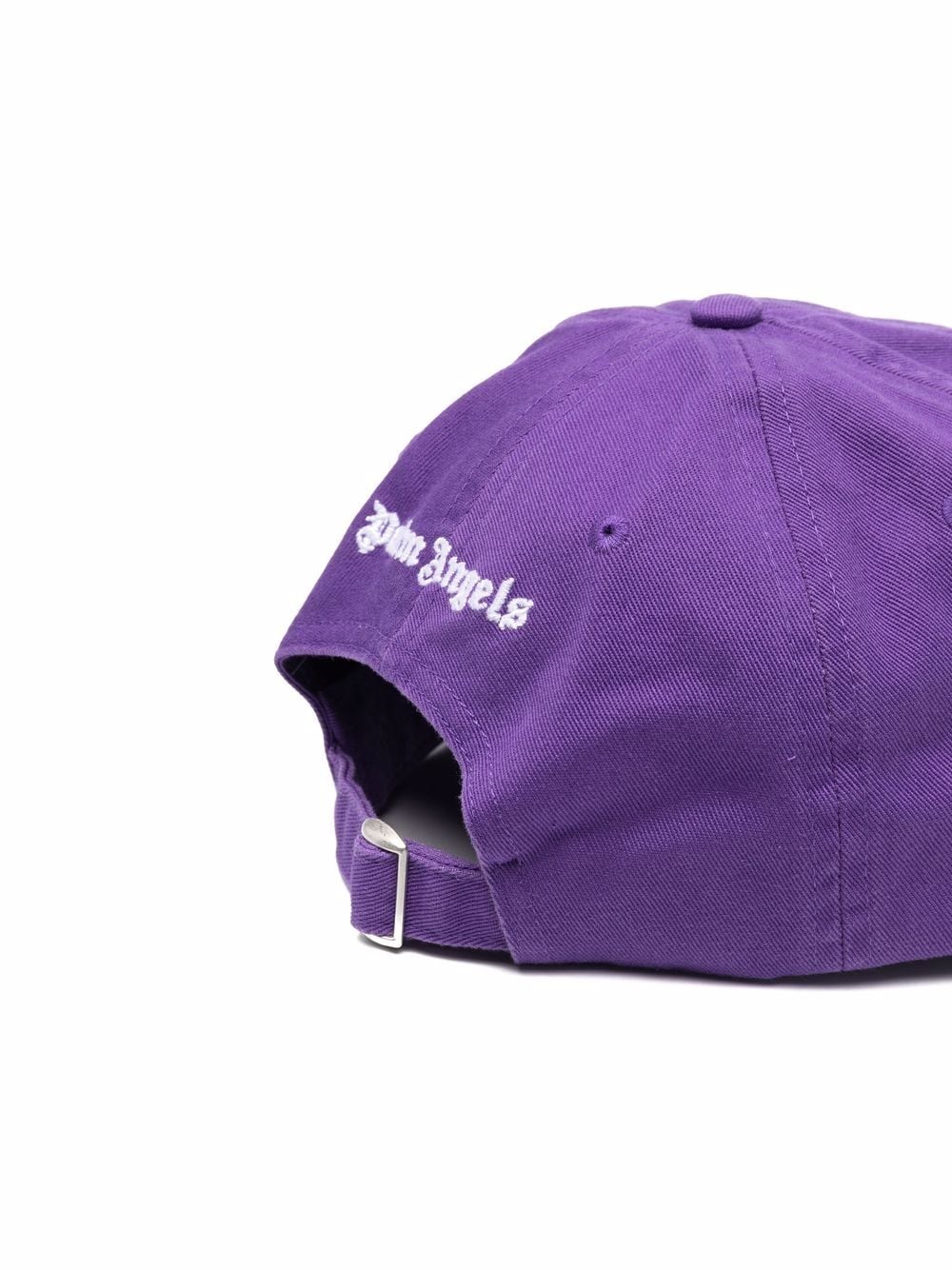 PALM ANGELS Classic Logo Cap Purple White – MAISONDEFASHION.COM