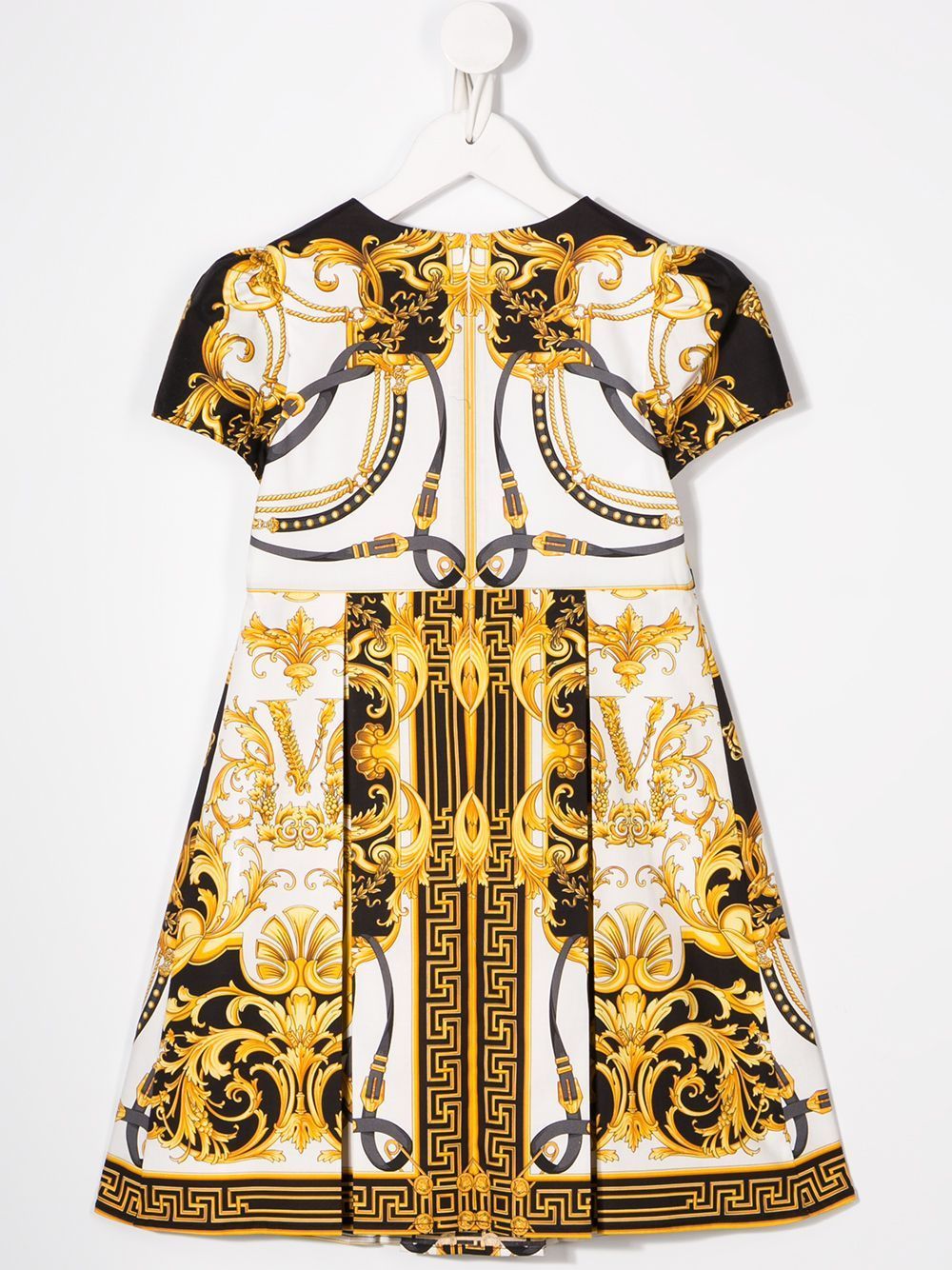 VERSACE KIDS Baroque Print Strap Dress Black/Gold Maison De Fashion –  MAISONDEFASHION.COM