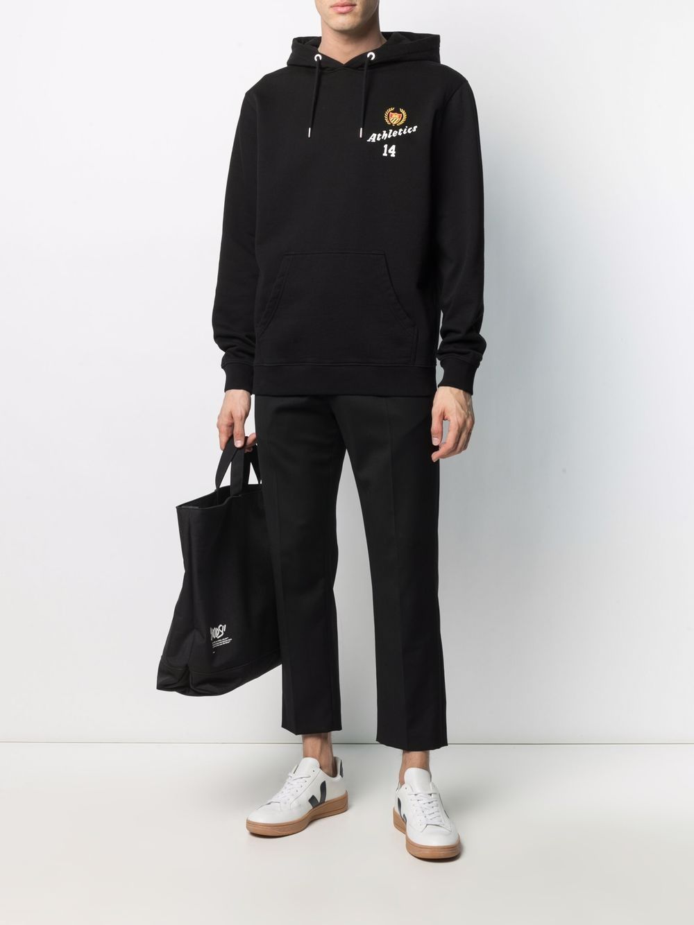 BEL AIR ATHLETICS Graphic Logo Hoodie Black