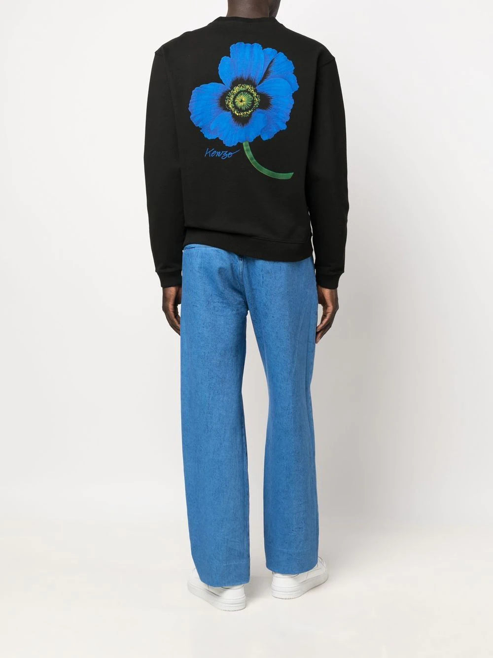 KENZO Poppy Sweatshirt Black – MAISONDEFASHION.COM