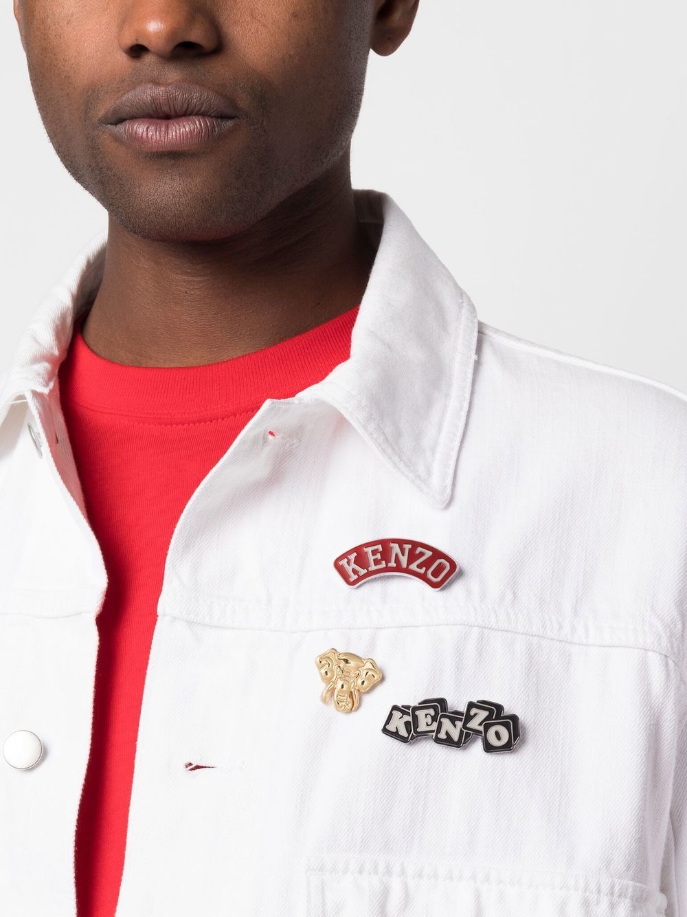 KENZO Logo Stamp Set Of 3 Pin/Brooch Multicolor – MAISONDEFASHION.COM
