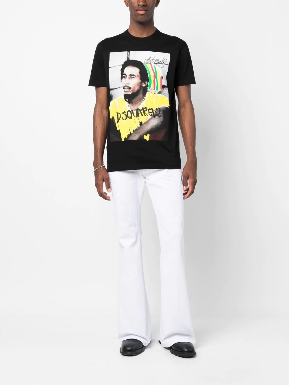 DSQUARED2 Bob Marley Cool T-Shirt Black – MAISONDEFASHION.COM DSQUARED2 Bob Marley Cool T-Shirt Black – MAISONDEFASHION.COM