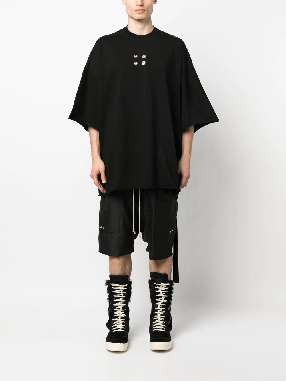 RICK OWENS DRKSHDW Eyelet Tommy T T-Shirt Black – MAISONDEFASHION.COM