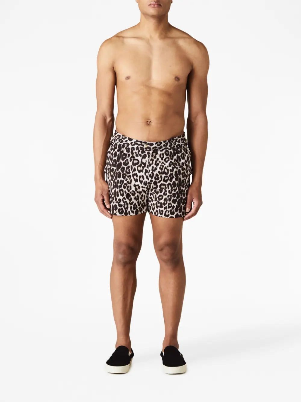 TOM FORD Leopard Print Shorts Multi - MAISONDEFASHION.COM
