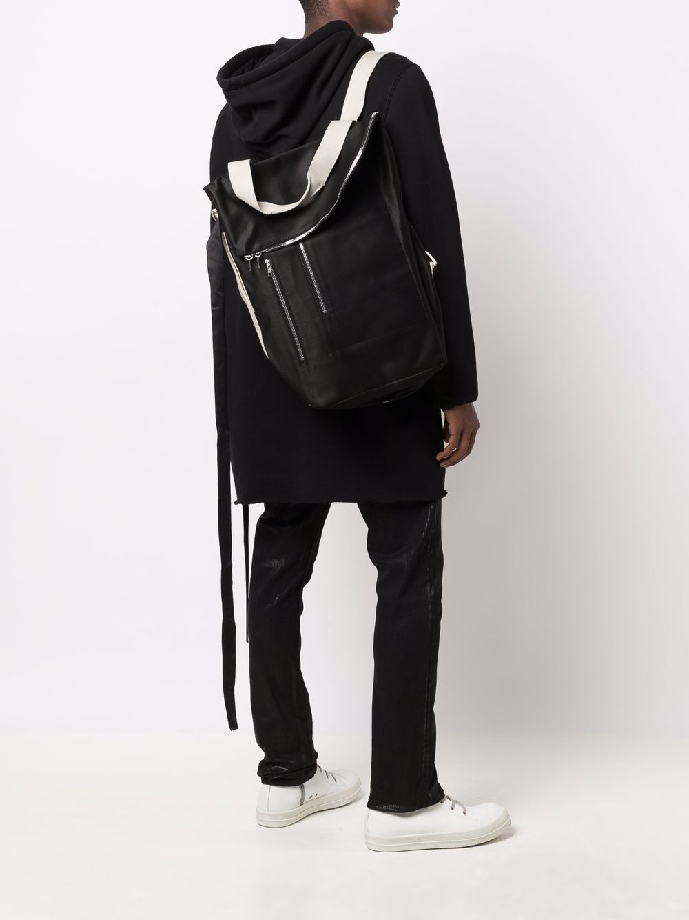 RICK OWENS DRKSHDW Asymetric Backpack Black – MAISONDEFASHION.COM