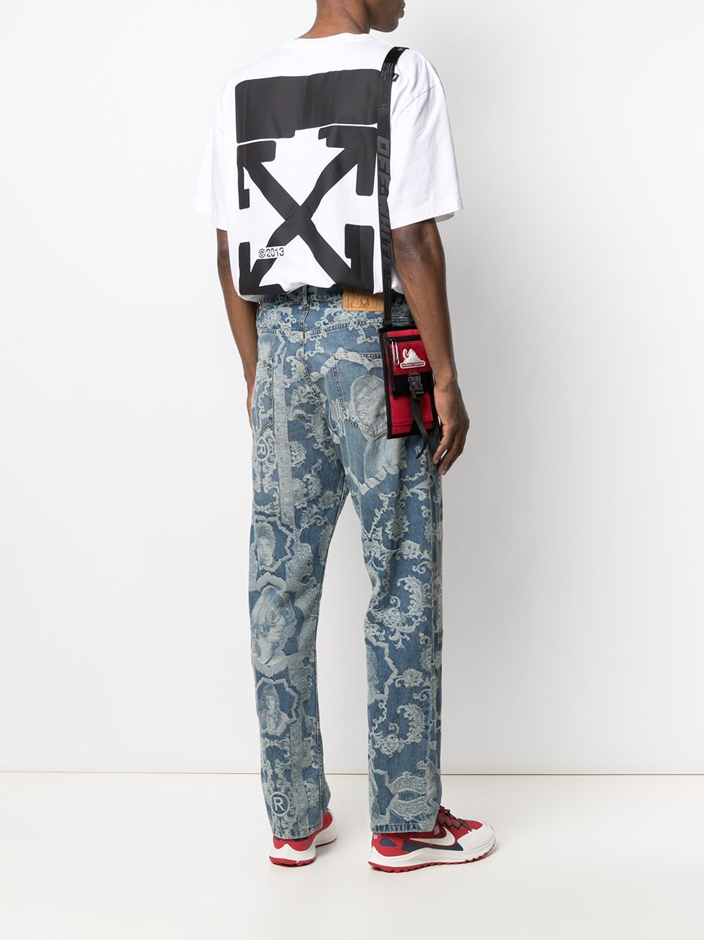 OFF-WHITE Tech Marker Over T-Shirt White – MAISONDEFASHION.COM