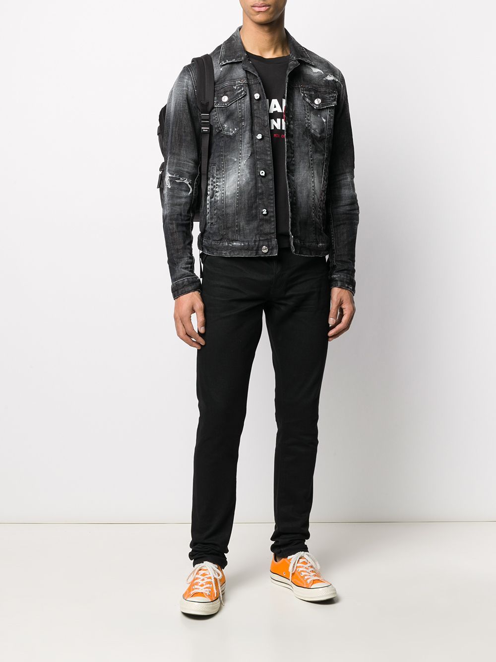 DSQUARED2 Ripped Detail Denim Jacket Maison De Fashion