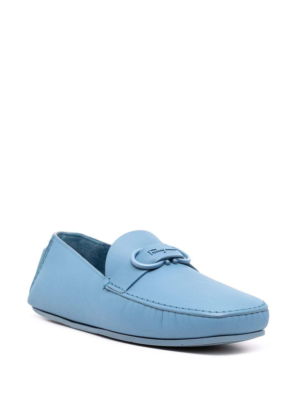 SALVATORE FERRAGAMO Palinuro Gancini Loafers Blue  display picture 2