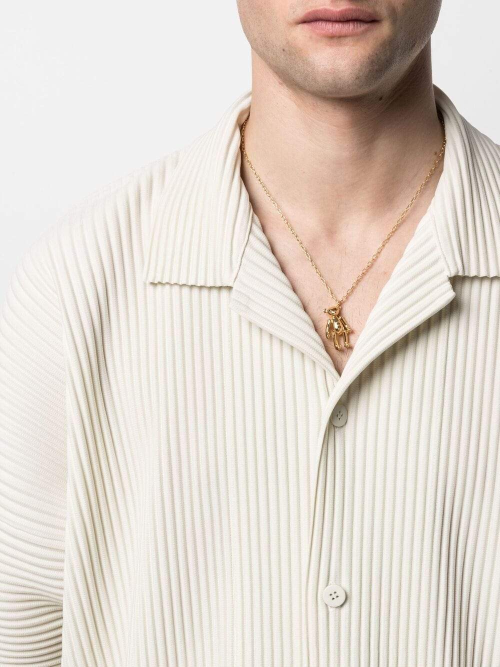 AMBUSH Teddy Bear Charm Necklace Gold – MAISONDEFASHION.COM