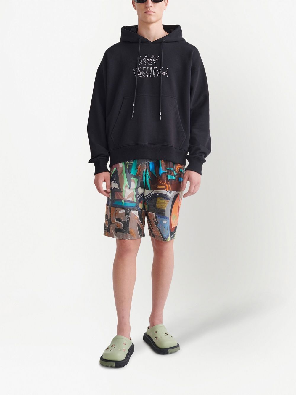 OFF-WHITE Neen Arrow Skate Hoodie Black – MAISONDEFASHION.COM