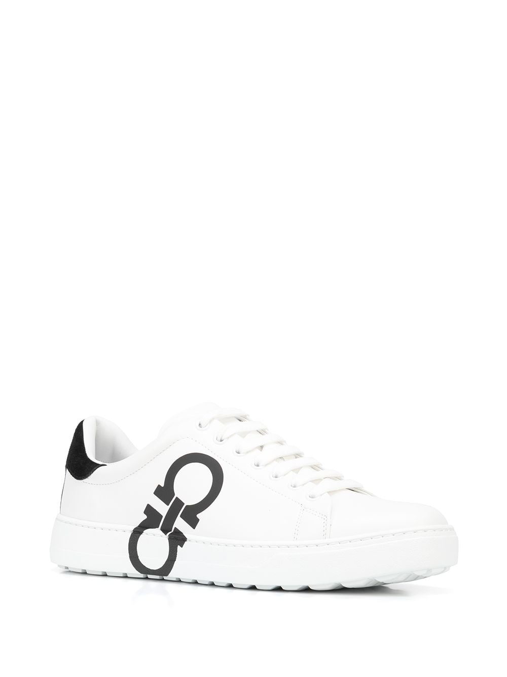 SALVATORE FERRAGAMO Gancini Logo Sneakers White 