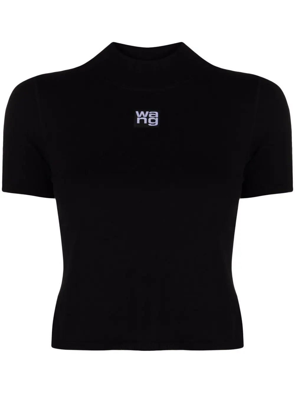 ALEXANDER WANG WOMEN High Neck Logo Top Black