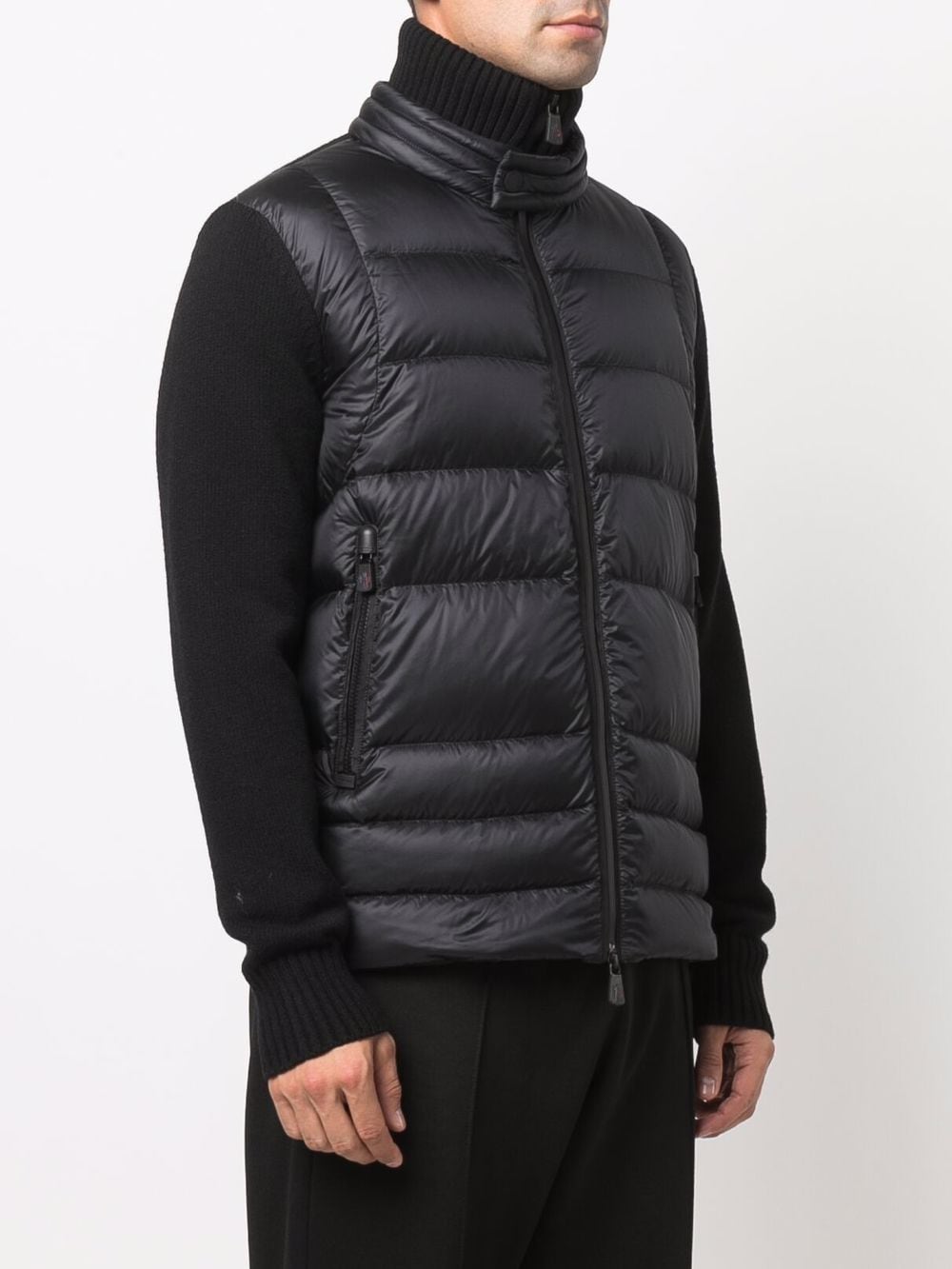 MONCLER GRENOBLE Padded Cardigan Black – - Main Image