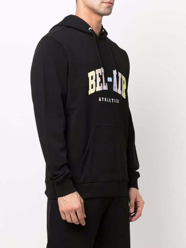 BEL-AIR ATHLETICS Logo Hoodie Black – MAISONDEFASHION.COM