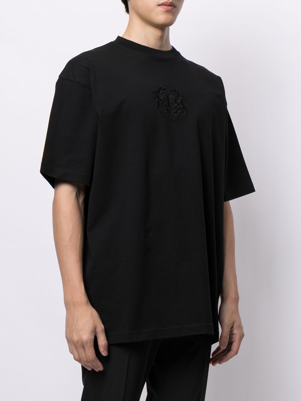 ◆BALENCIAGA 21SS 最新作◆LION'S LAUREL フーディー◆Black◆ BALENCIAGA UNISEX Lion's Laurel large fit T-shirt Black