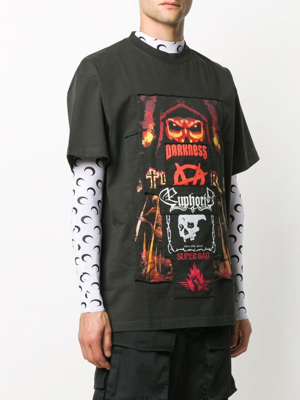 VETEMENTS Metallverarbeitung Oversize Tee ヴェトモン オーバーサイズ　半袖 t shirt ブラック 黒 Vetements Vetements Metallverarbeitung GmbH Tee