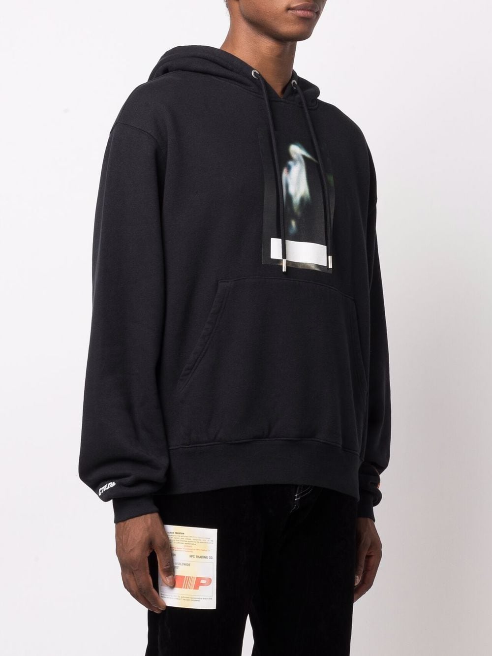 HERON PRESTON Censored Heron Graphic Hoodie Black