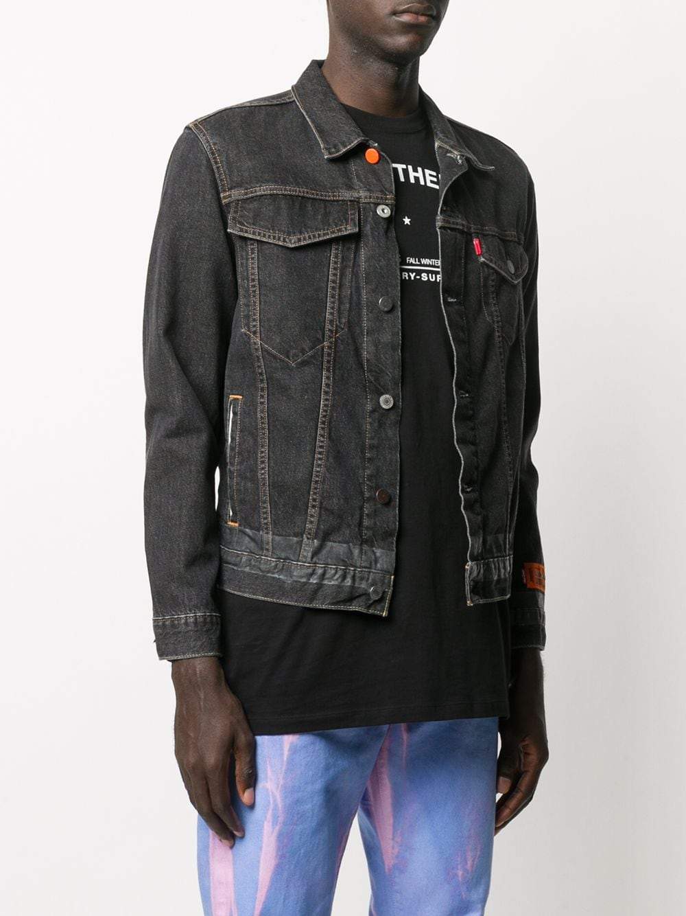 HERON PRESTON Levi's Trucker Jacket Black Maison De Fashion