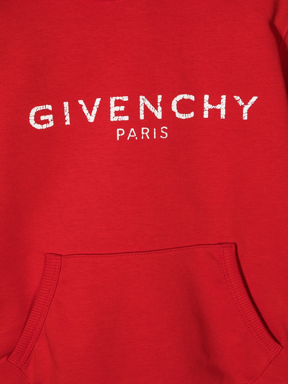 GIVENCHY KIDS Logo-print long-sleeve hoodie Red – MAISONDEFASHION.COM
