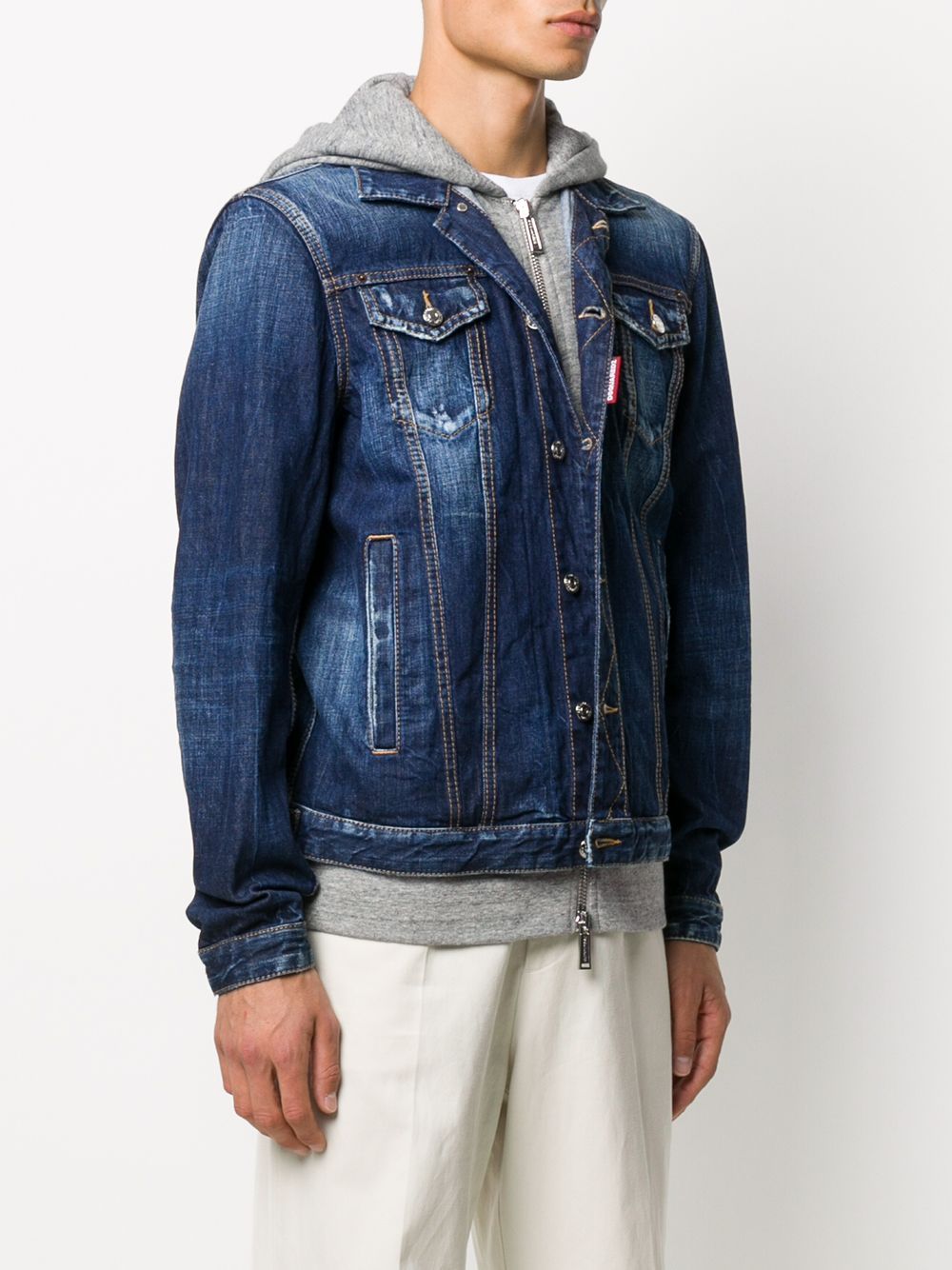DSQUARED2 ICON Logo Denim Jacket – MAISONDEFASHION.COM