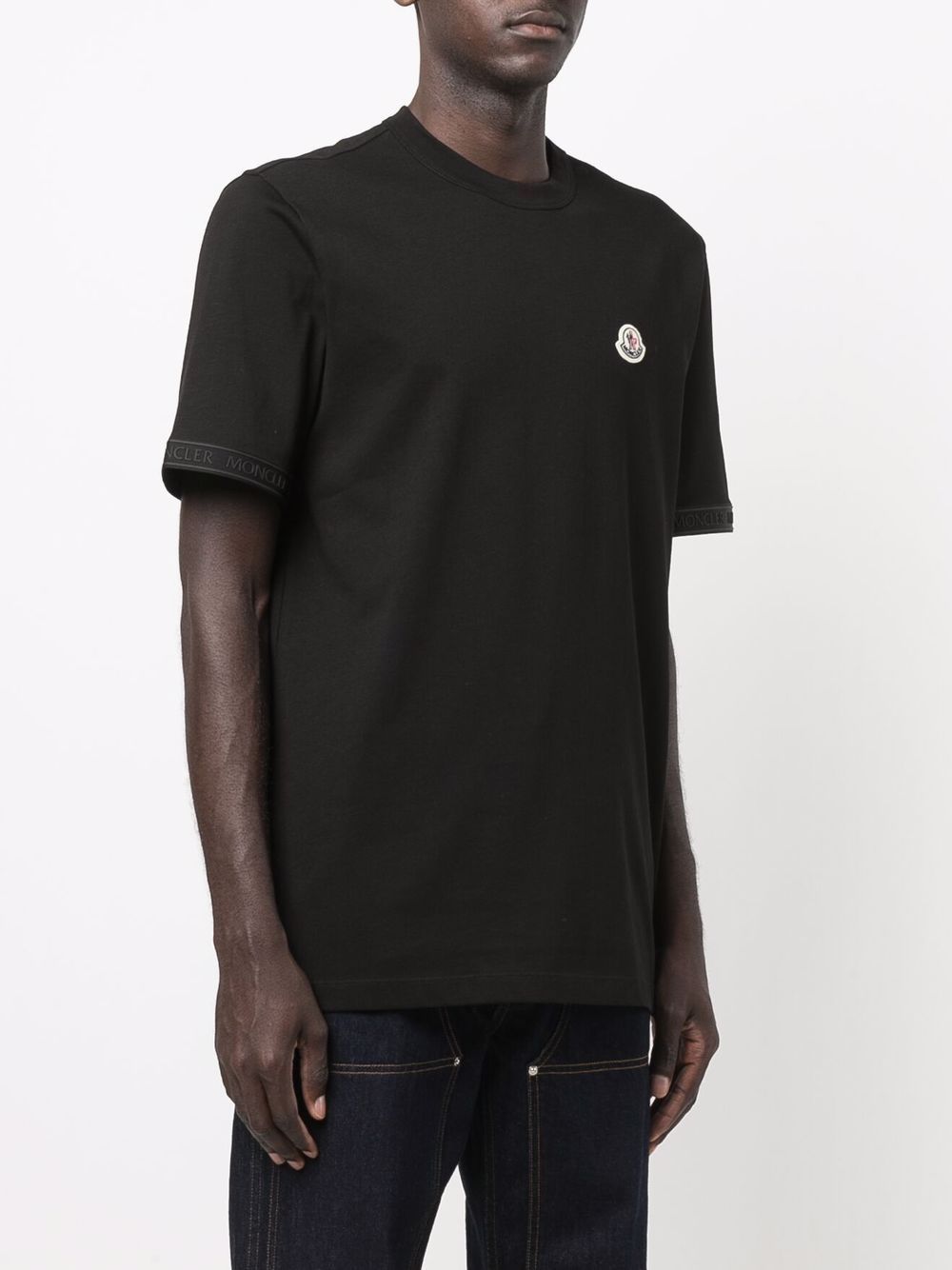 MONCLER Logo Patch T-Shirt Black – MAISONDEFASHION.COM