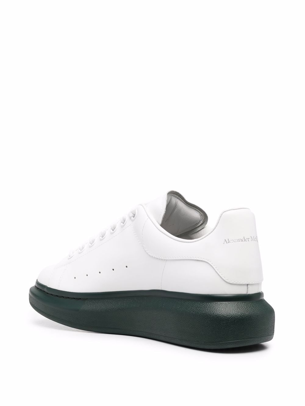 ALEXANDER MCQUEEN Oversized Sneakers White/Dark Green - MAISONDEFASHION.COM