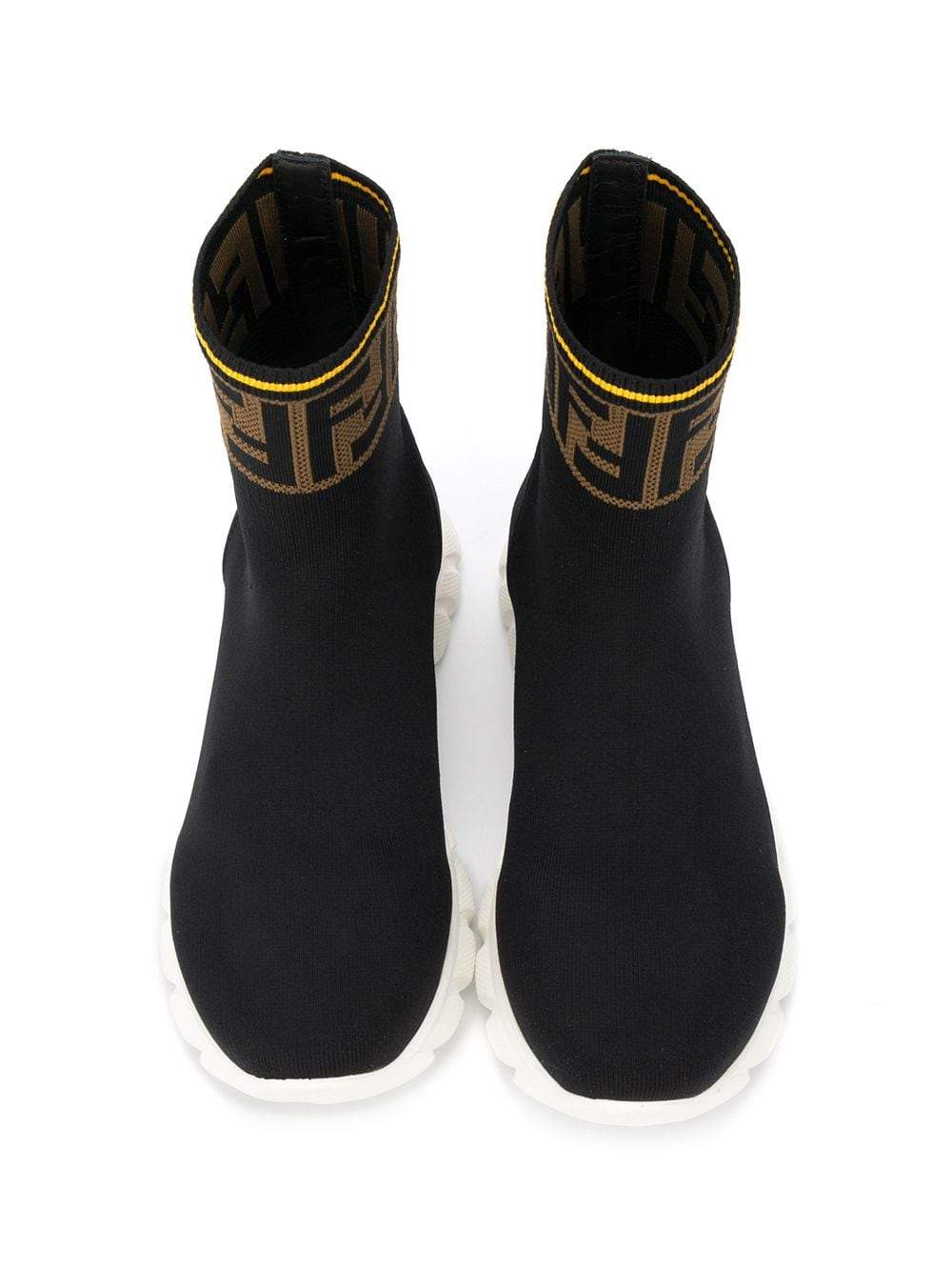 FENDI KIDS hi-top FF logo sneakers Fendi Kids –