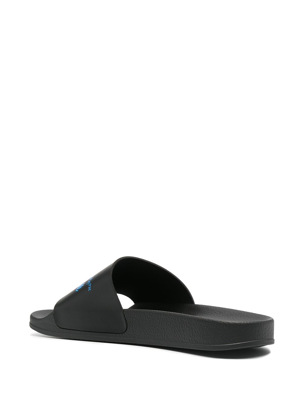 OFF-WHITE Logo Sliders Black/Blue – MAISONDEFASHION.COM display picture 1