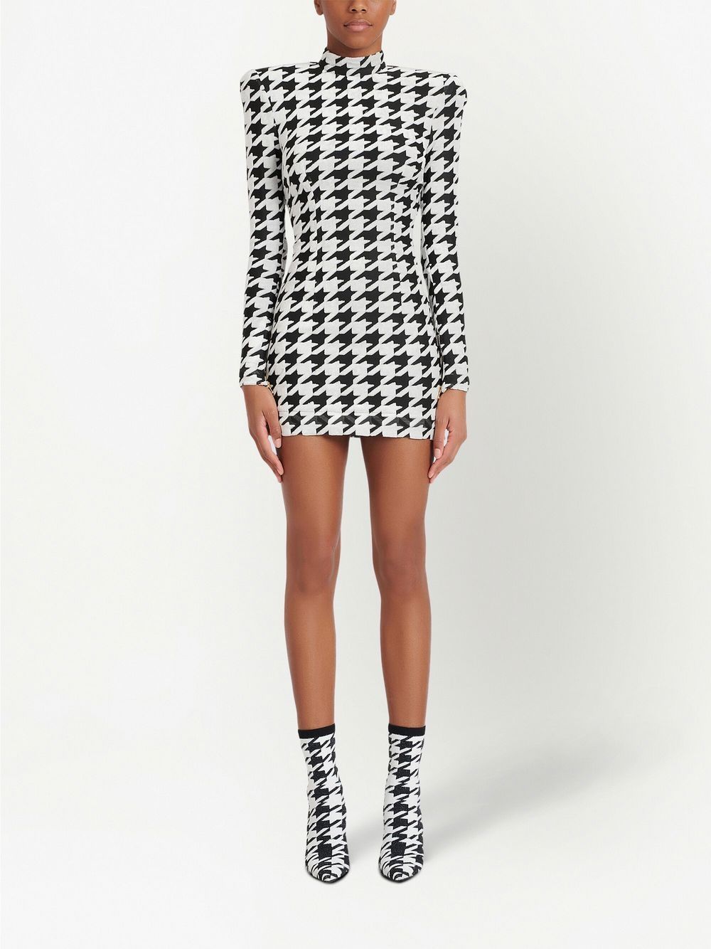 BALMAIN WOMEN Houndstooth Short Dress – MAISONDEFASHION.COM