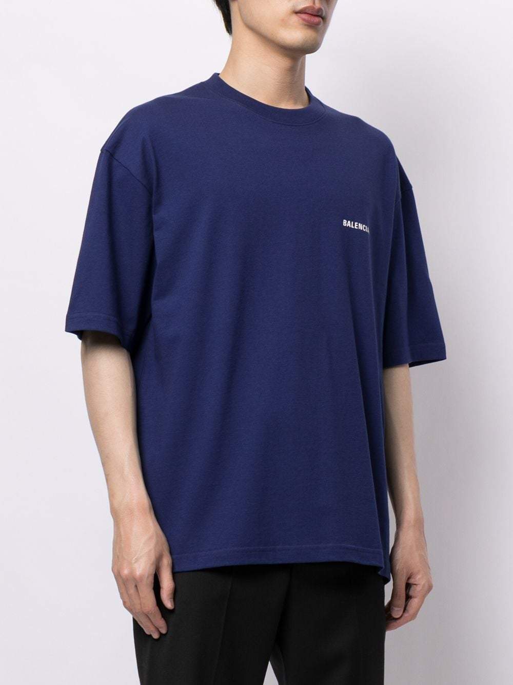 BALENCIAGA Logo T-Shirt Purple Maison De Fashion – MAISONDEFASHION.COM