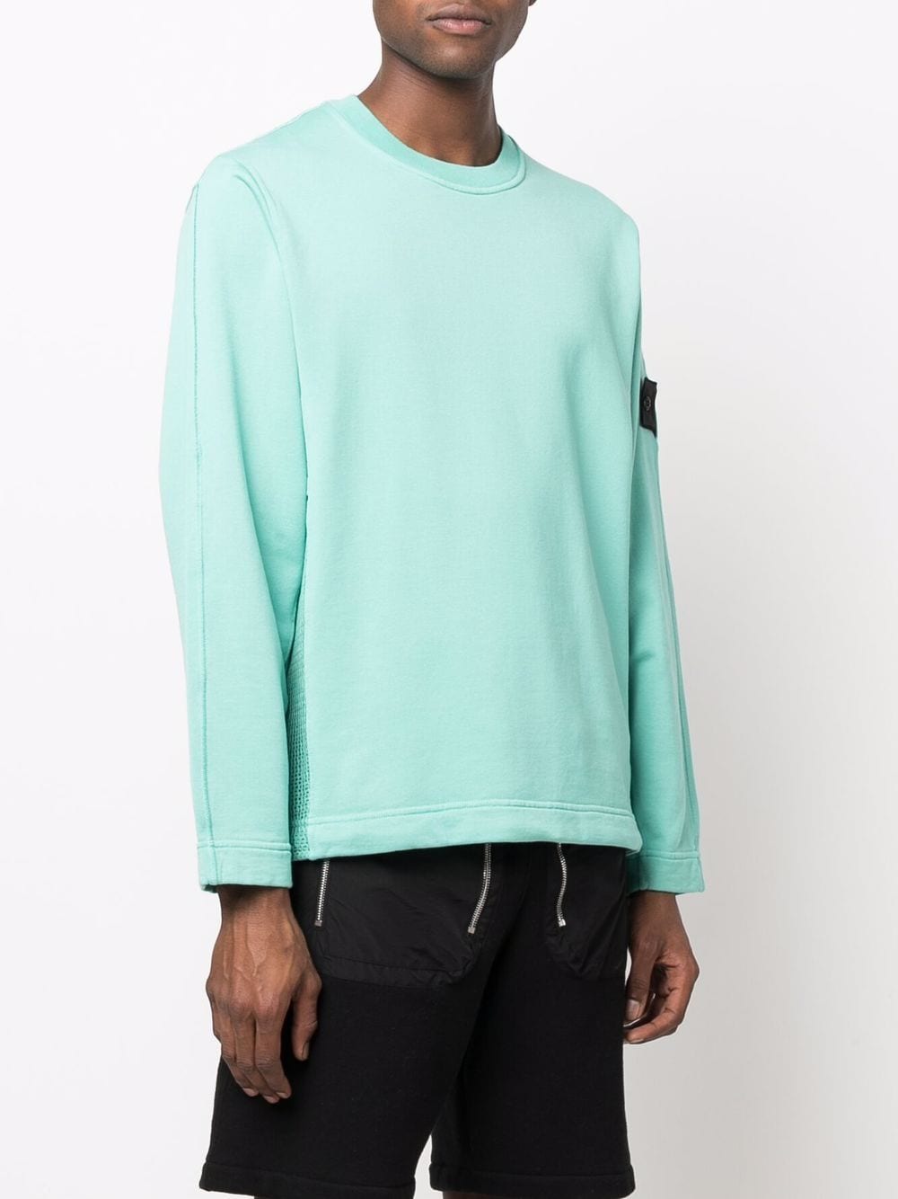 STONE ISLAND SHADOW PROJECT Logo Patch Sweatshirt Blue