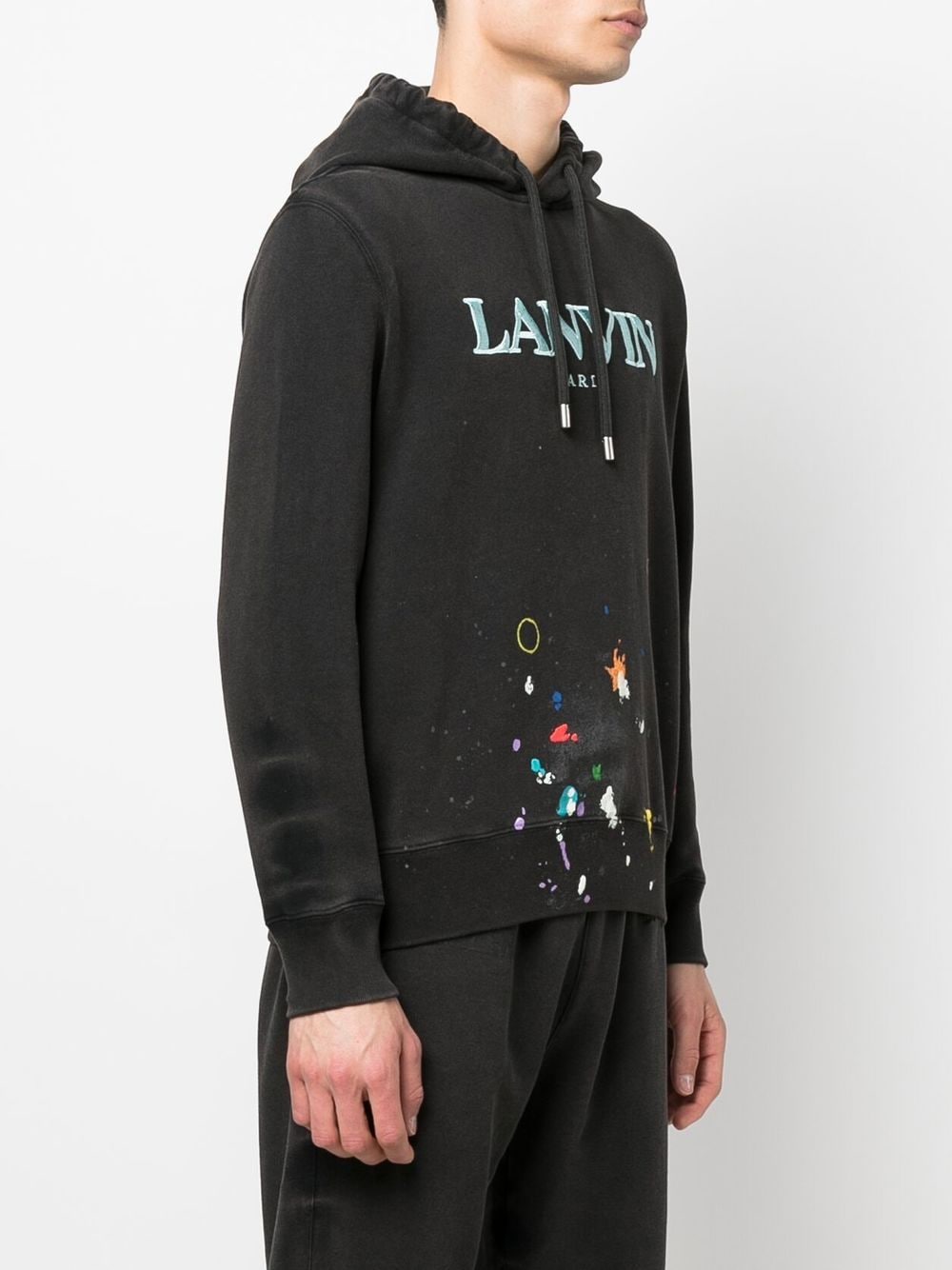 LANVIN X GALLERY DEPT. Hoodie Black - MAISONDEFASHION.COM