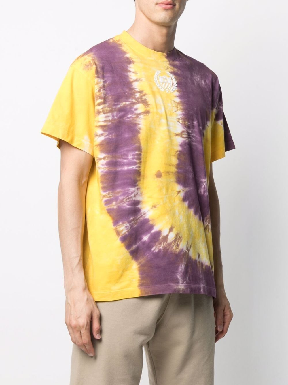 Tシャツ・カットソー BEL-AIR ATHLETICS Logo Print Tie-Dye T-Shirt White BEL-AIR ATHLETICS Logo Print Tie-Dye T-Shirt White