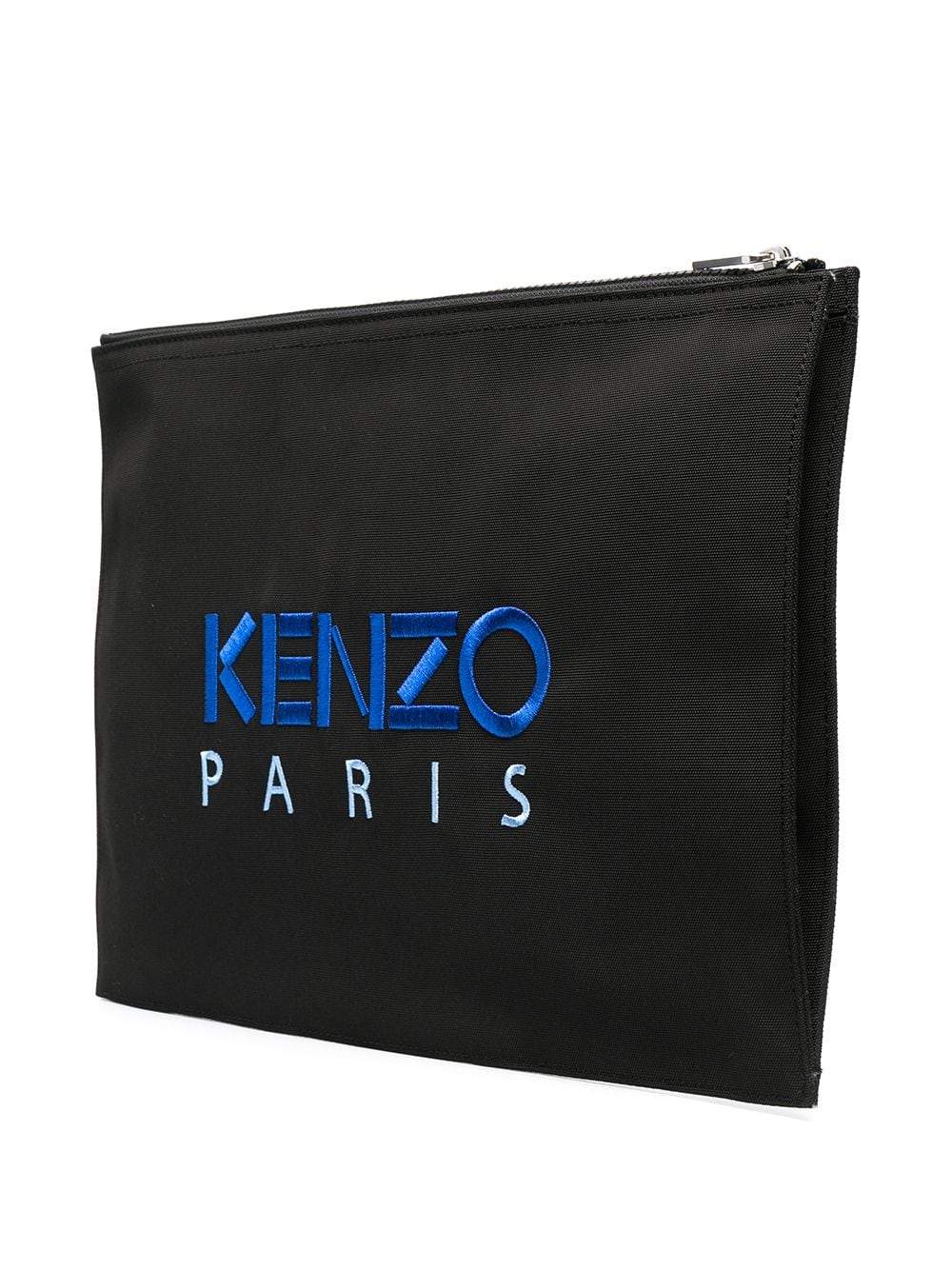 Kenzo Canvas Tiger Embroidered Pouch Black – MAISONDEFASHION.COM