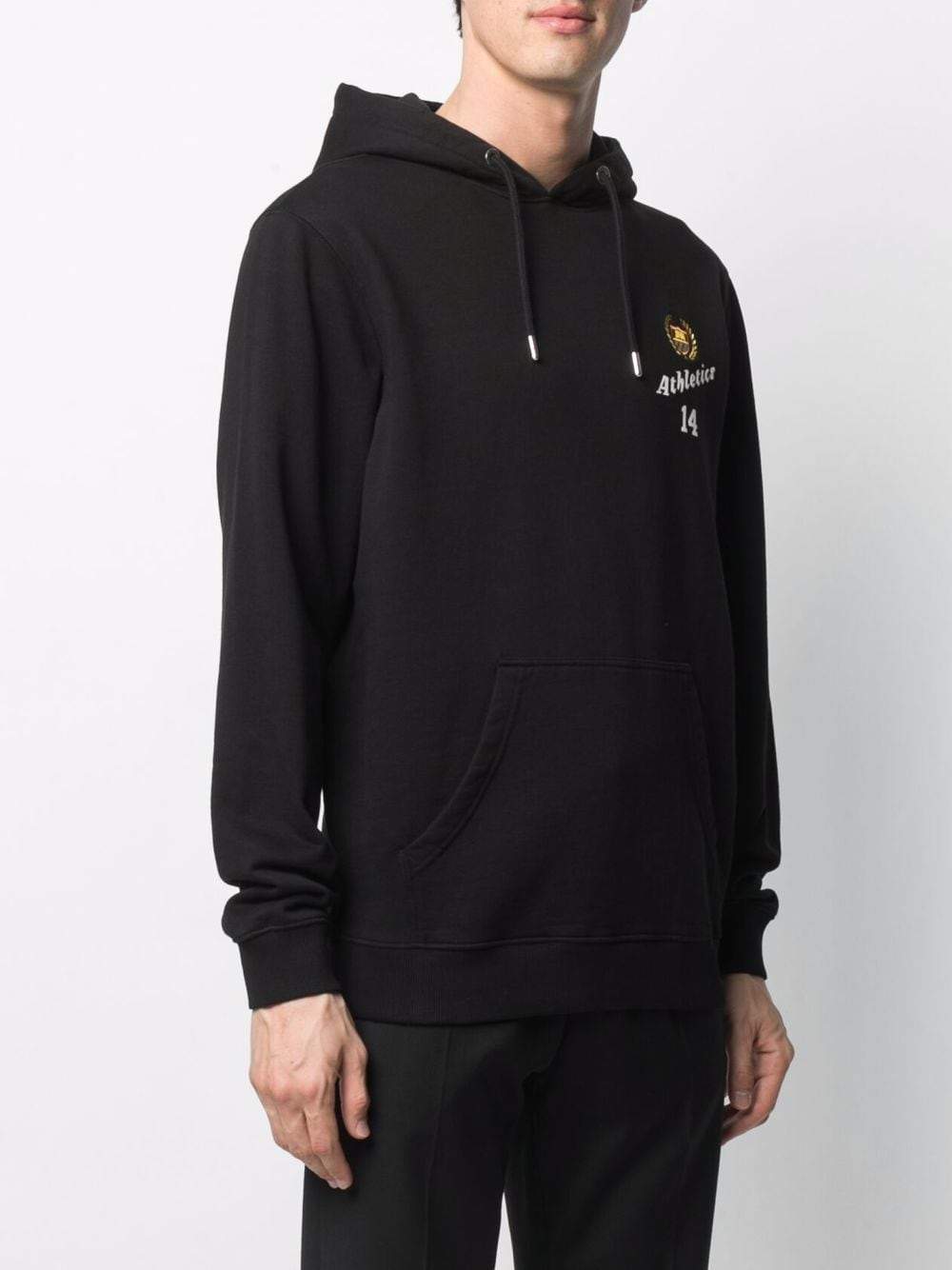 スウェット・トレーナー BEL-AIR ATHLETICS Logo Embroidered Hoodie Black BEL-AIR ATHLETICS long-sleeved Logo Print Hoodie | Black